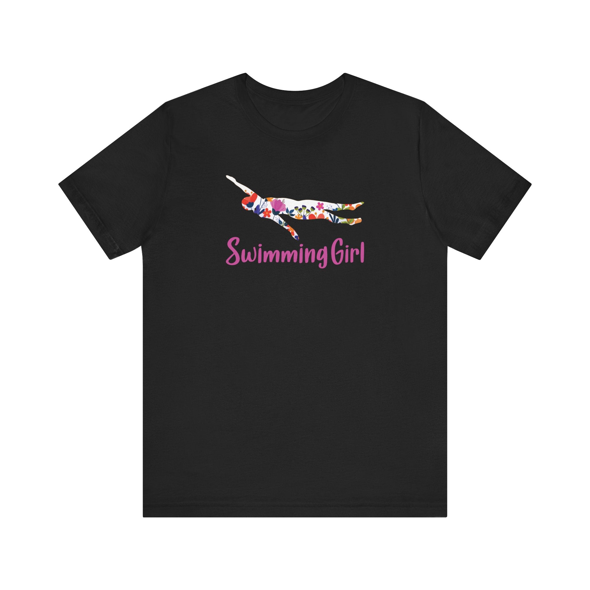 Floral Swimming Girl T-Shirt