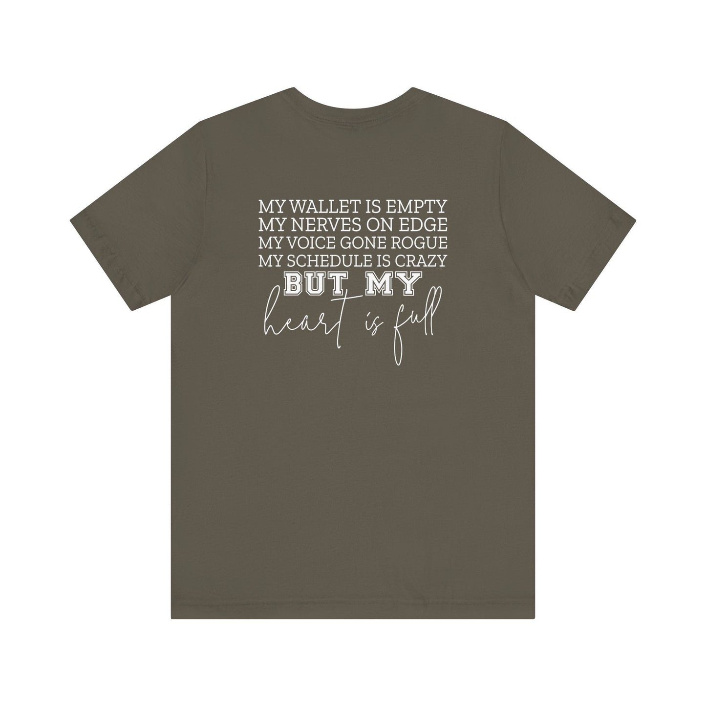 Heart Full Football Mom T-Shirt - Hooray