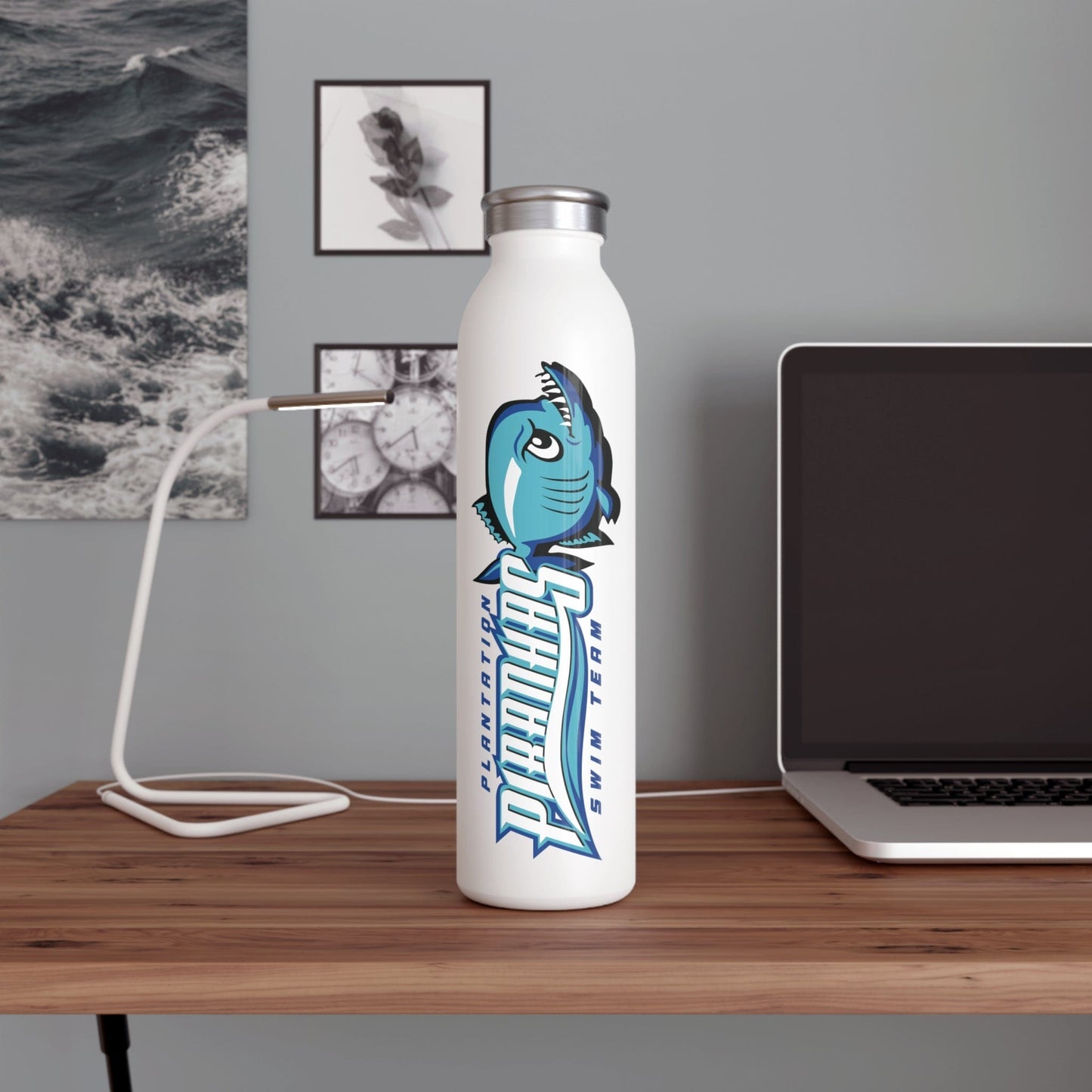 Piranhas Swim Team Insulated Bottle - Hooray