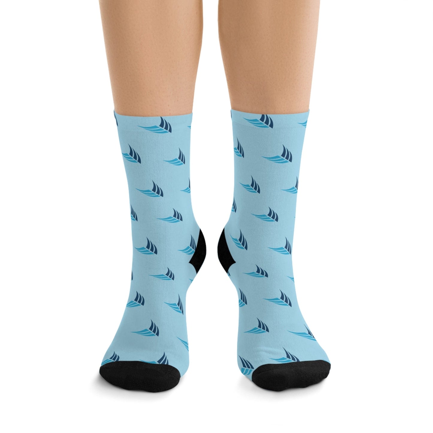 SOFLO Shark Pattern Crew Socks - Hooray