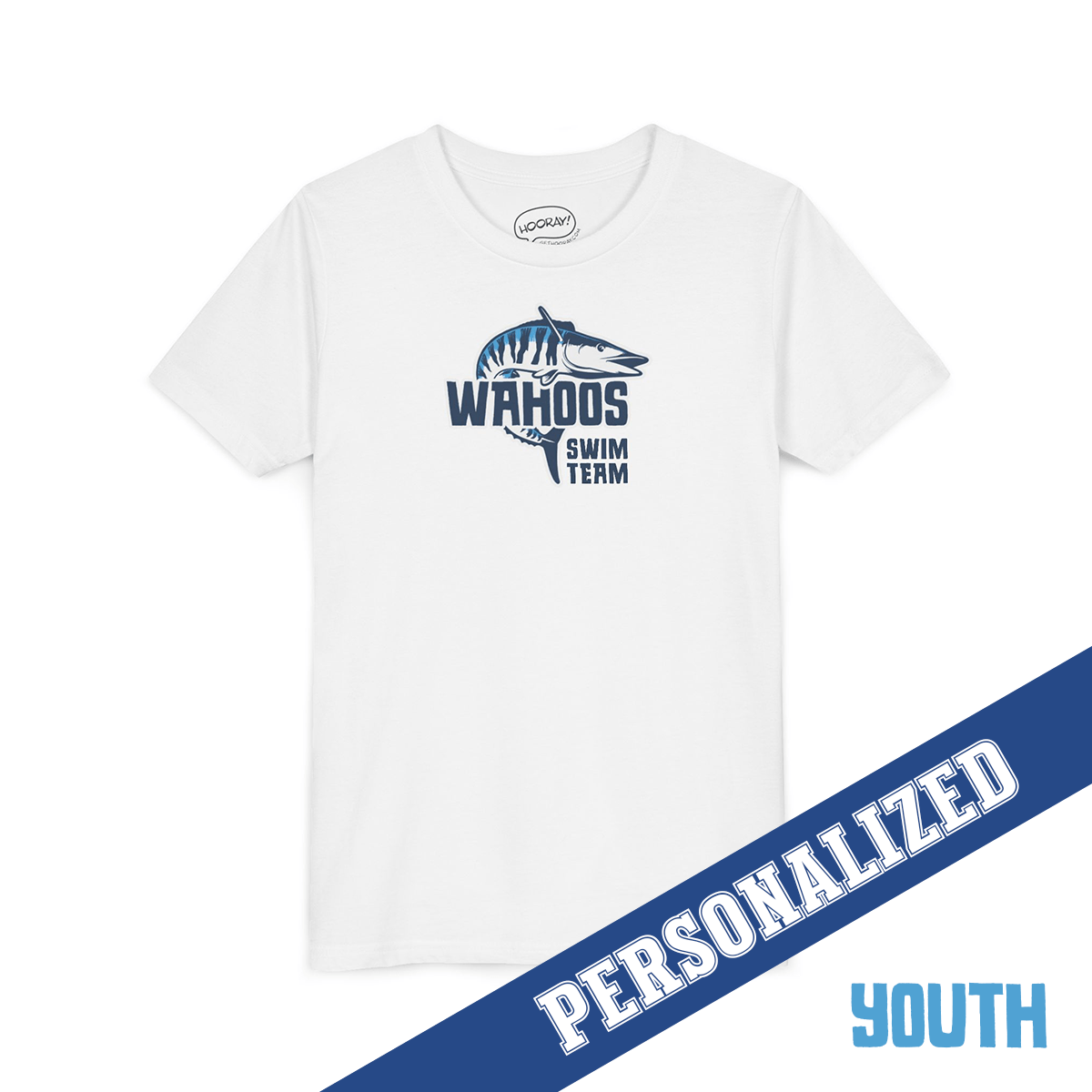 Personalized Unisex Youth Wahoos Shirt - Hooray