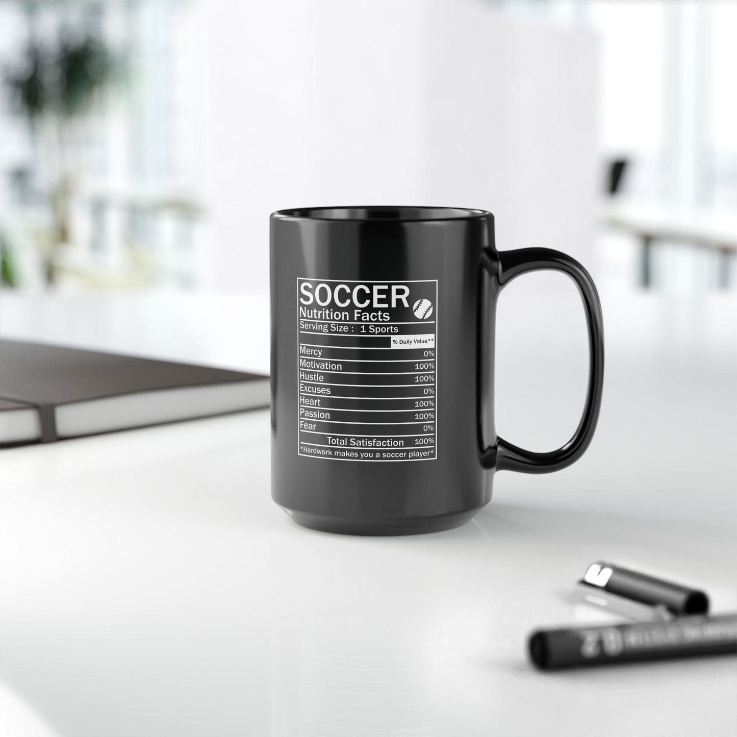 Soccer Nutrition Facts Mug - Hooray