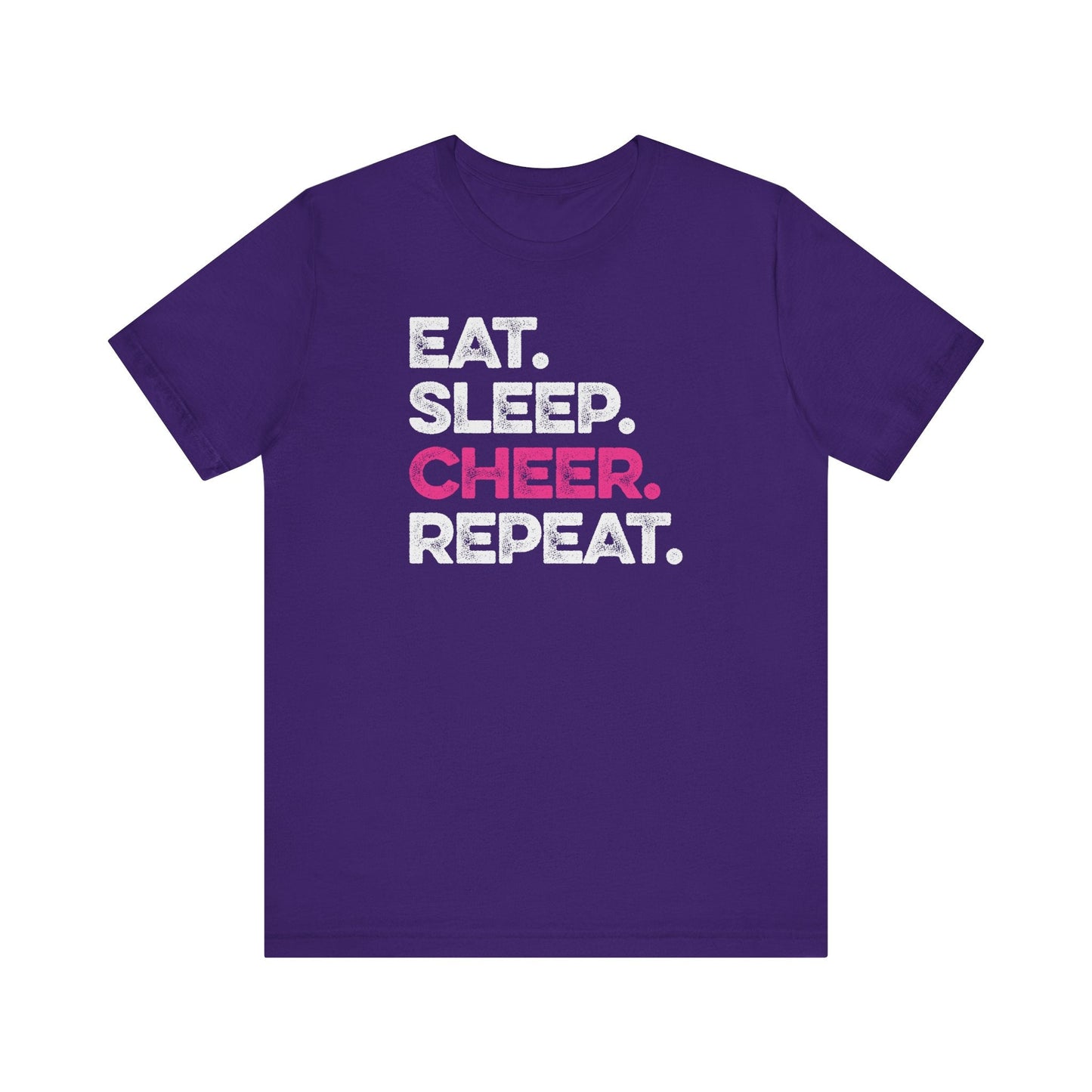 Eat. Sleep. Cheer. Repeat - Cheerleader T-Shirt - Hooray