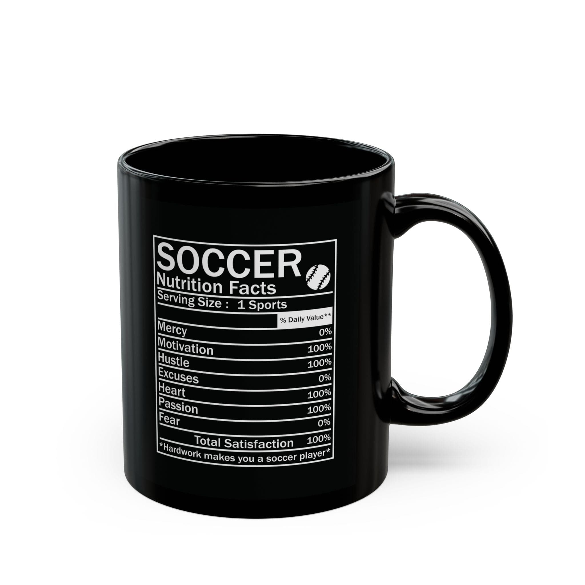 Soccer Nutrition Facts Mug - Hooray