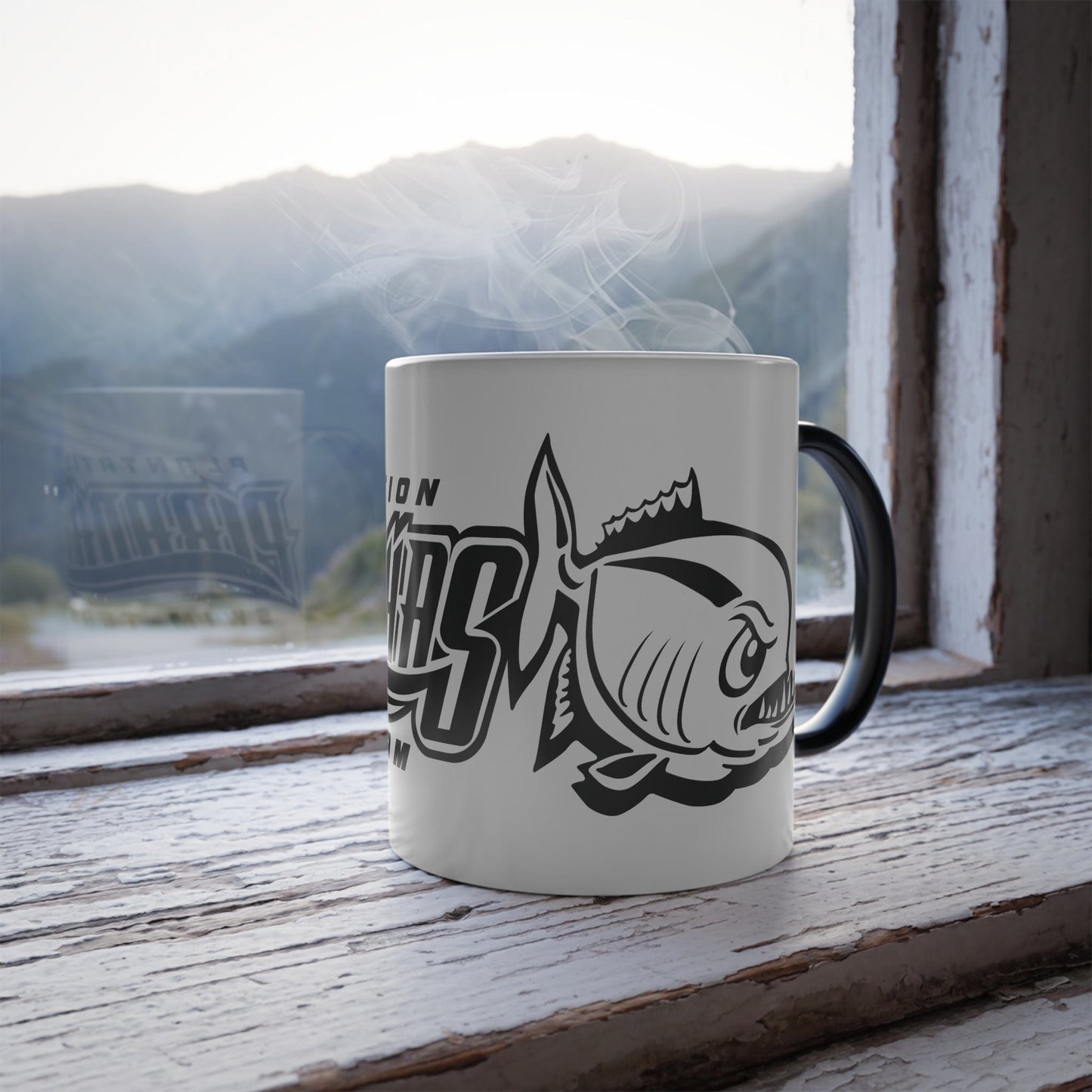 Color-Changing Piranhas Swim Team Mug