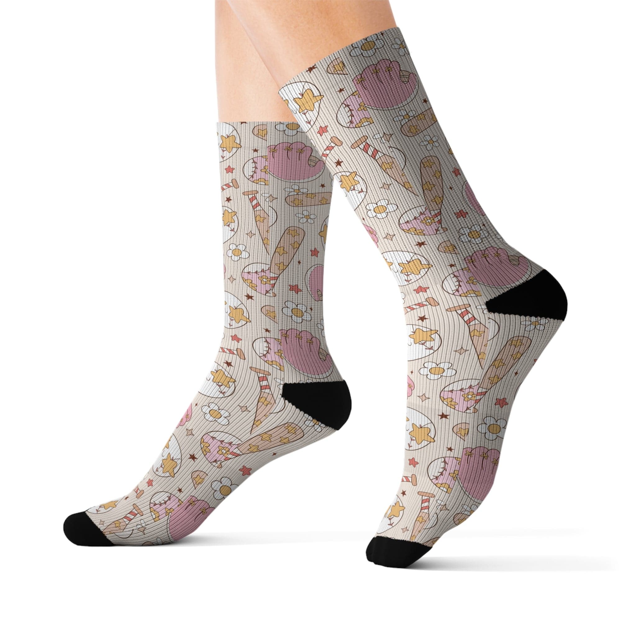 Groovy Baseball Fan Socks - Hooray