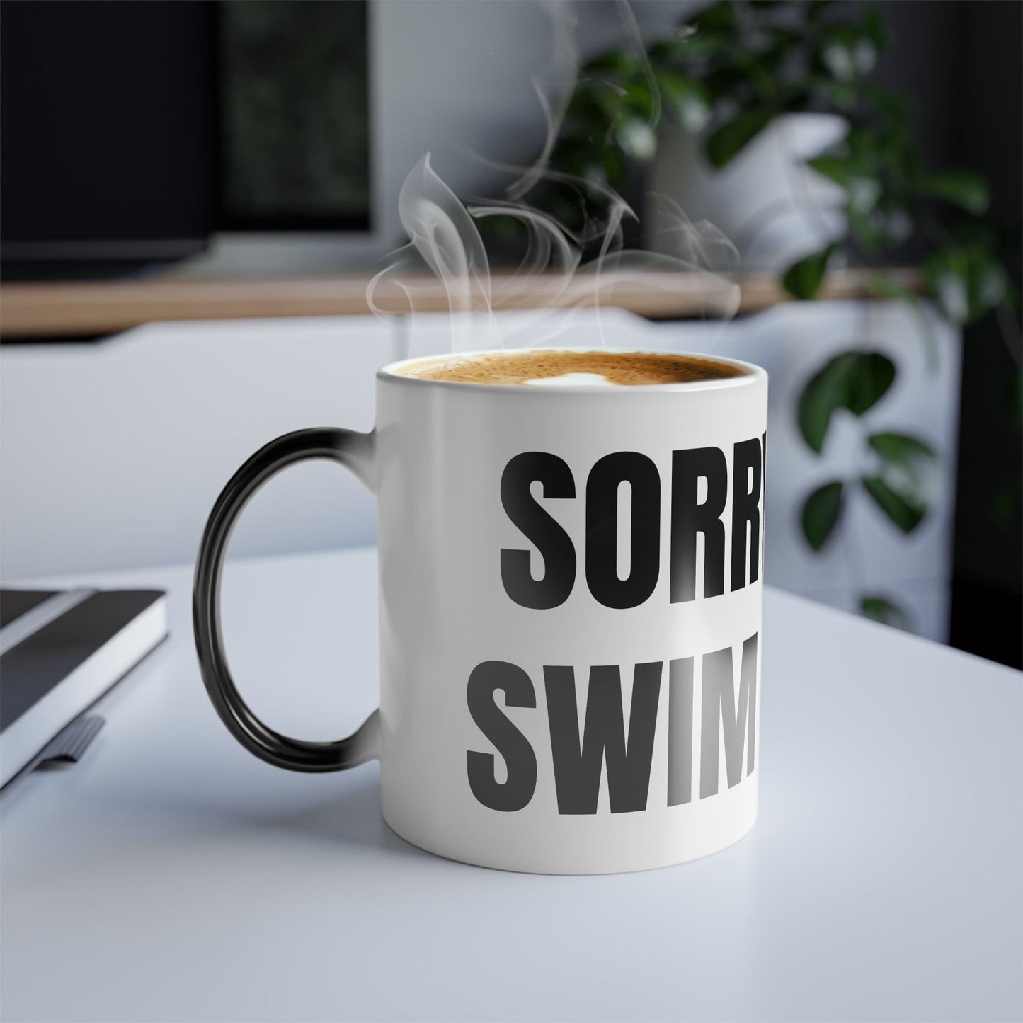 Color Changing Mug – ‘Sorry, Can’t, Swim Practice’ - Hooray