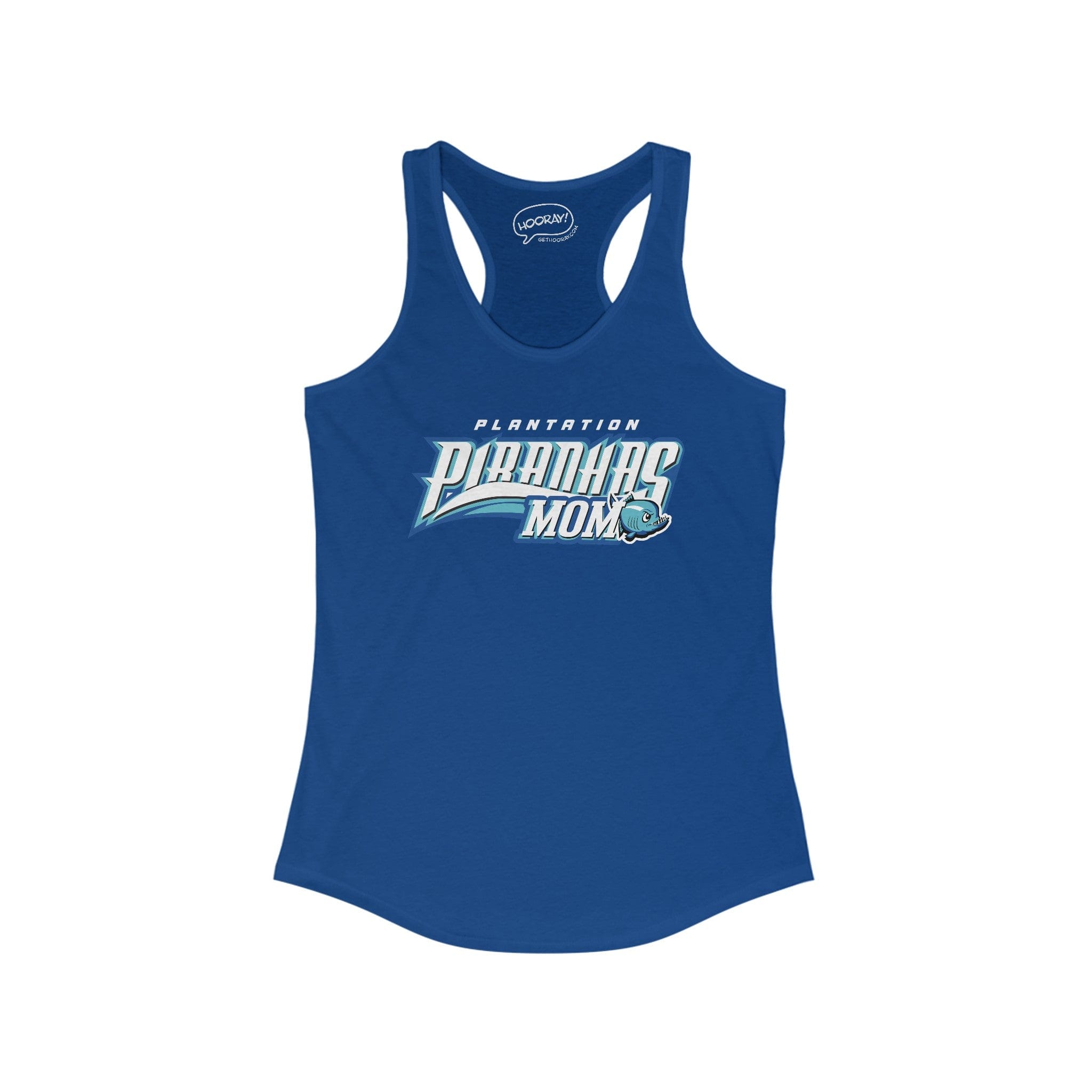 Plantation Piranhas Mom Racerback Tank