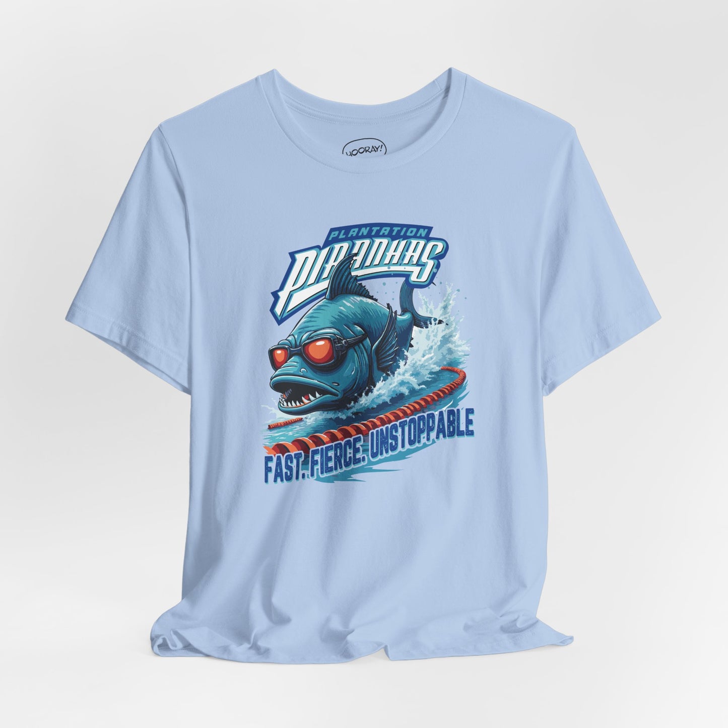 Fast. Fierce. Unstoppable. Plantation Piranhas Tee