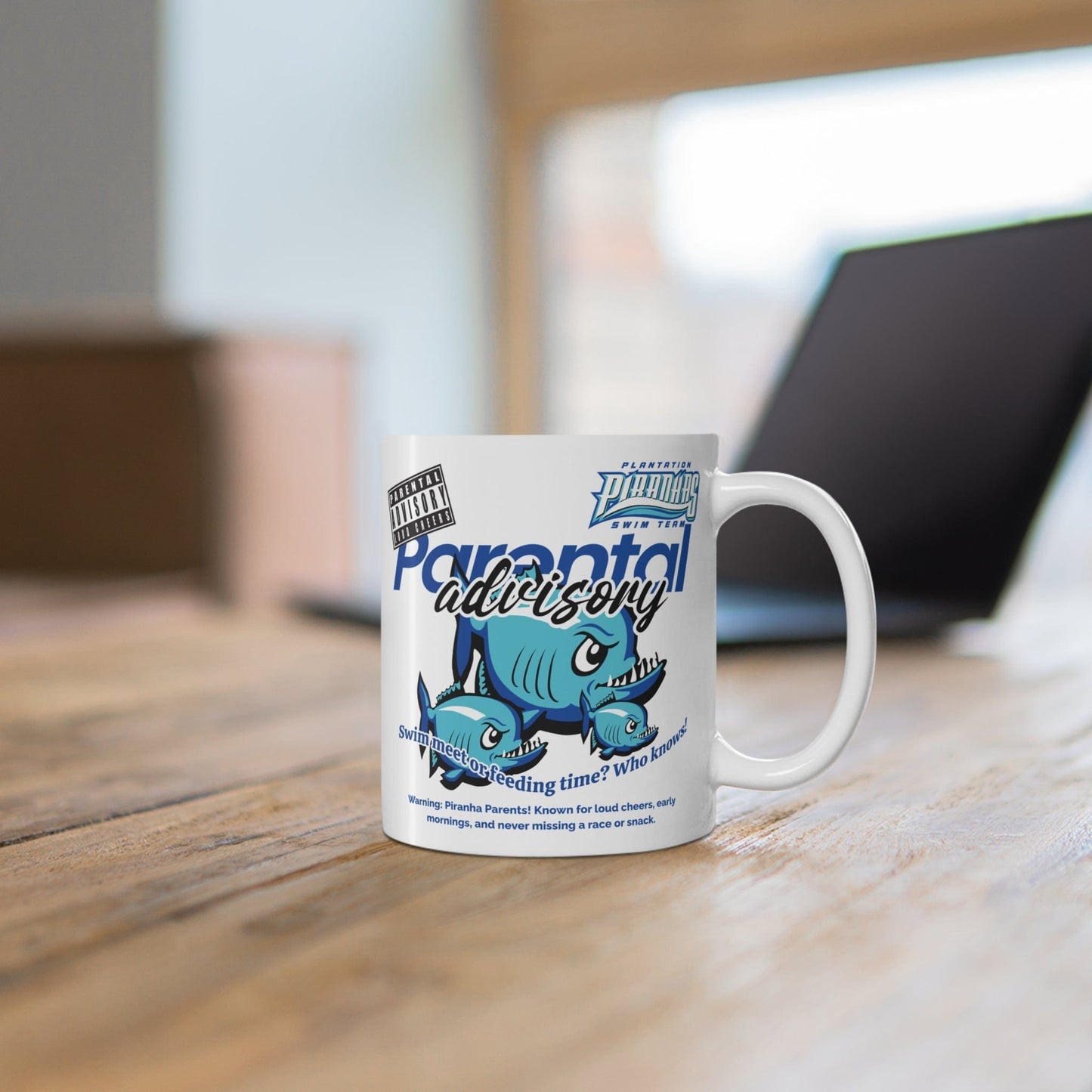 Parental Advisory Piranhas Mug