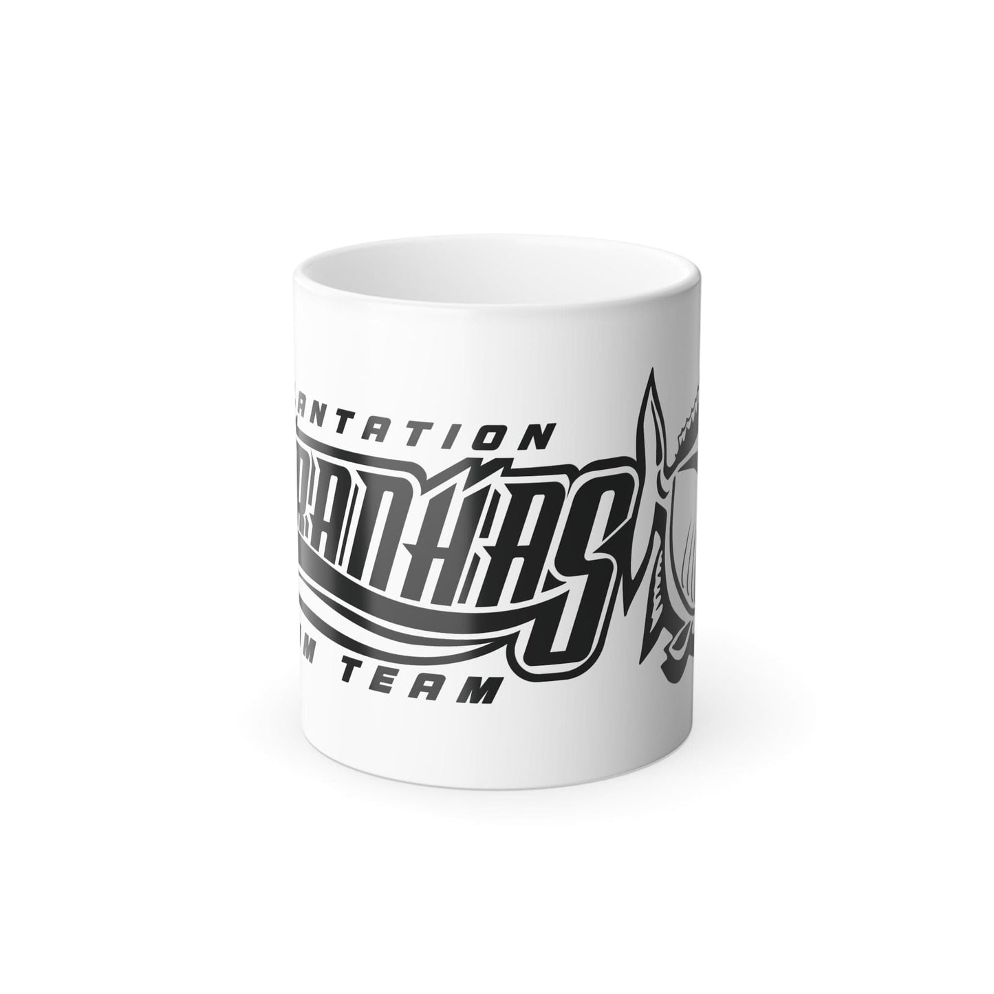 Color-Changing Piranhas Swim Team Mug