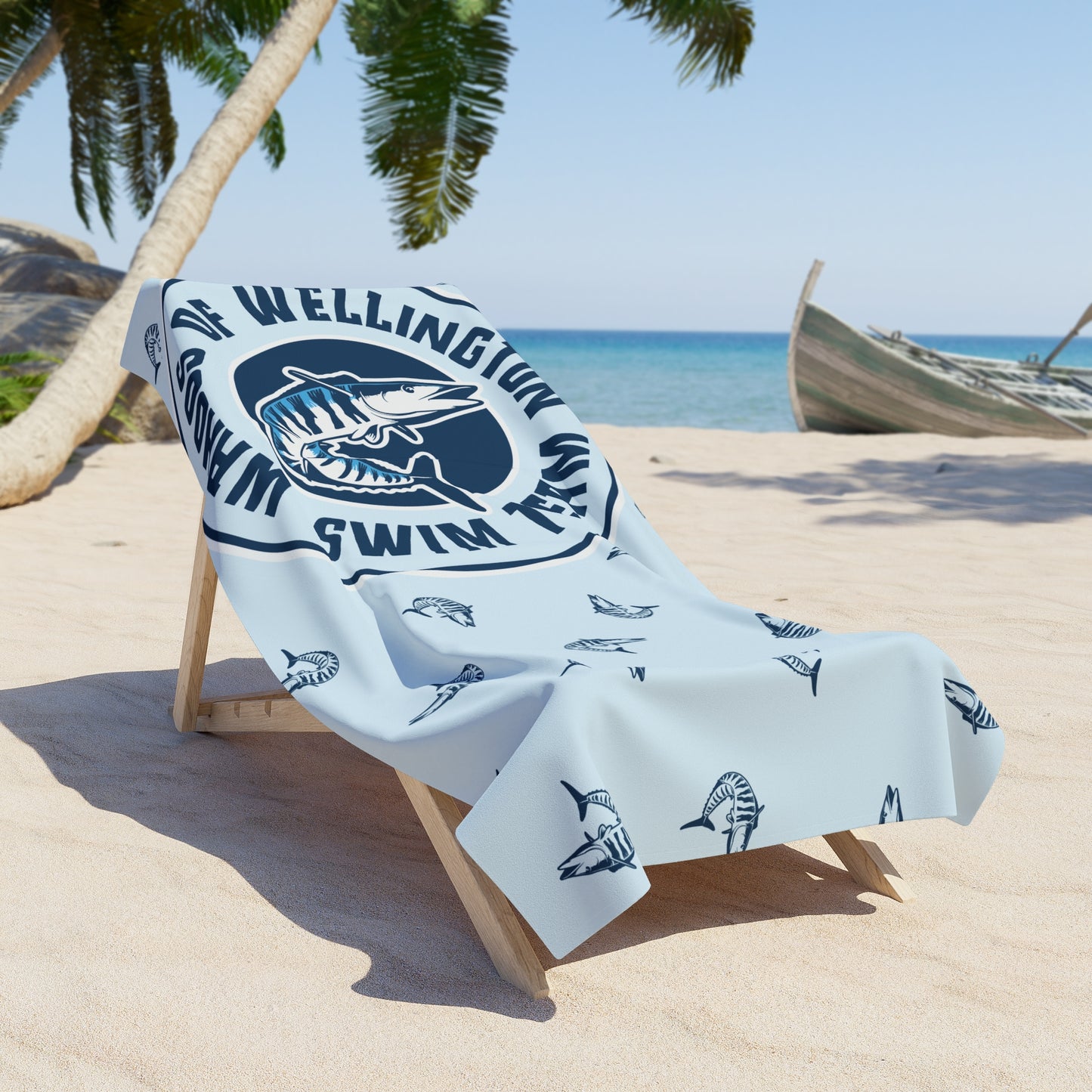 Wahoos Swim Team Beach Towel