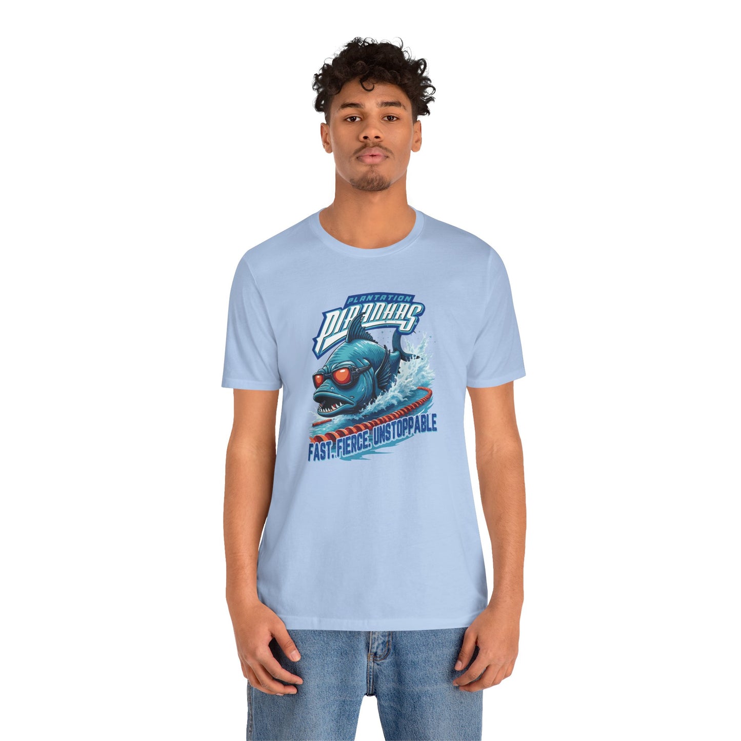 Fast. Fierce. Unstoppable. Plantation Piranhas Tee