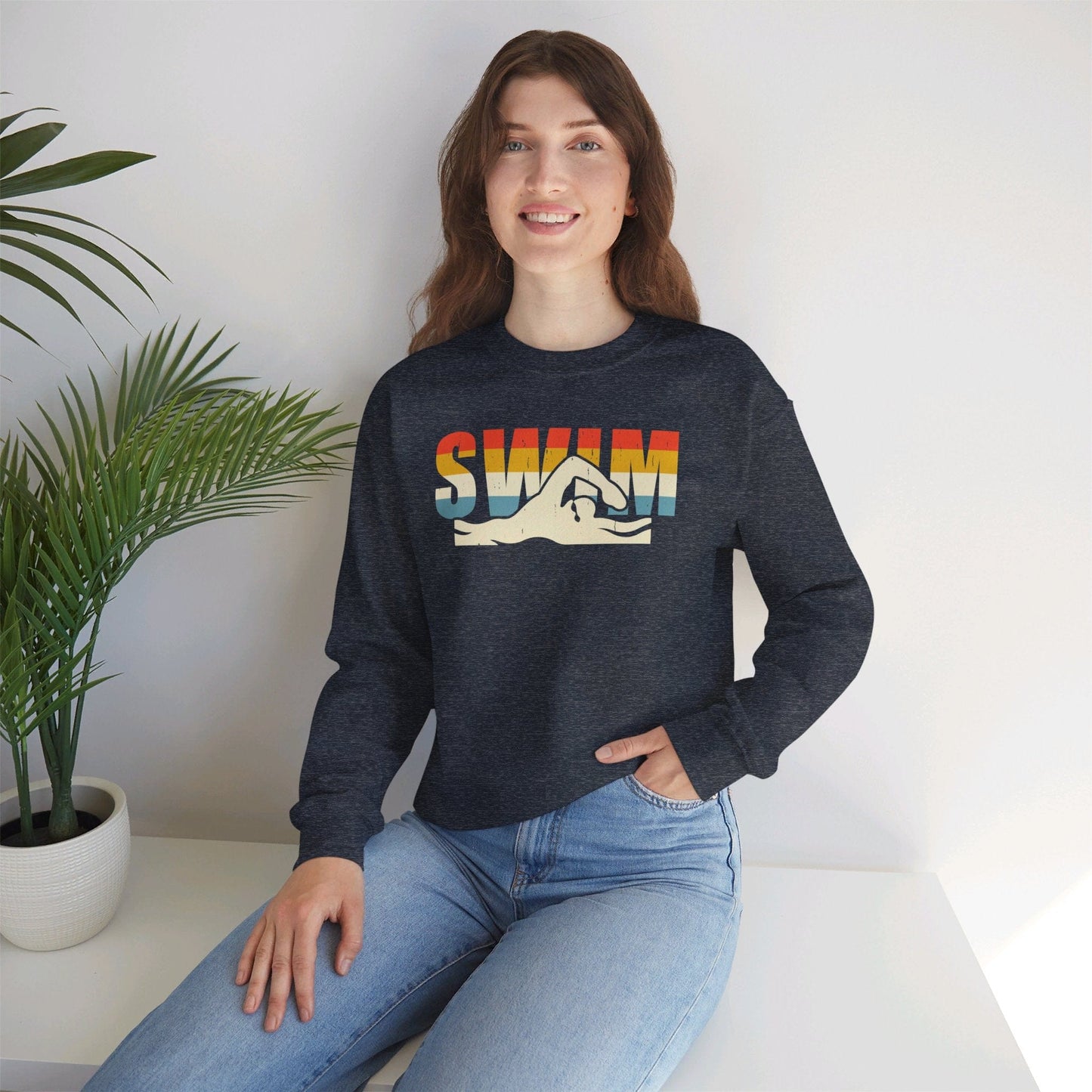 Retro Swim Sweatshirt - Hooray