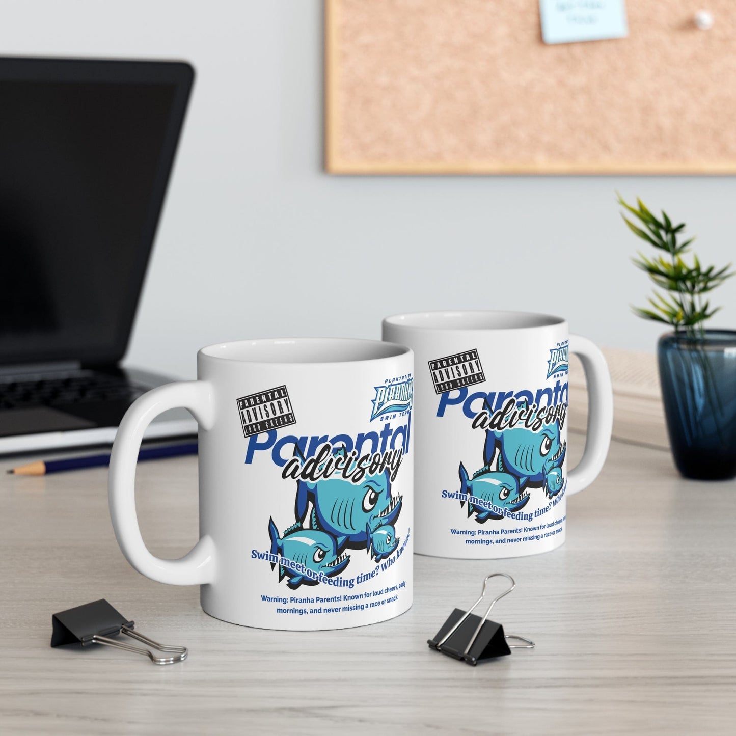 Parental Advisory Piranhas Mug