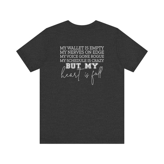 Heart Full Football Mom T-Shirt - Hooray