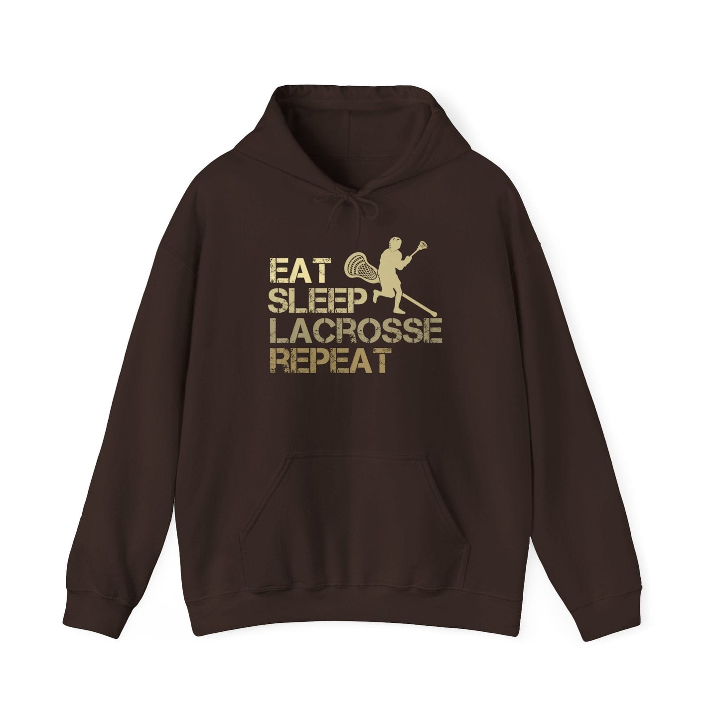 Eat, Sleep, Lacrosse, Repeat Lacrosse Hoodie - Hooray