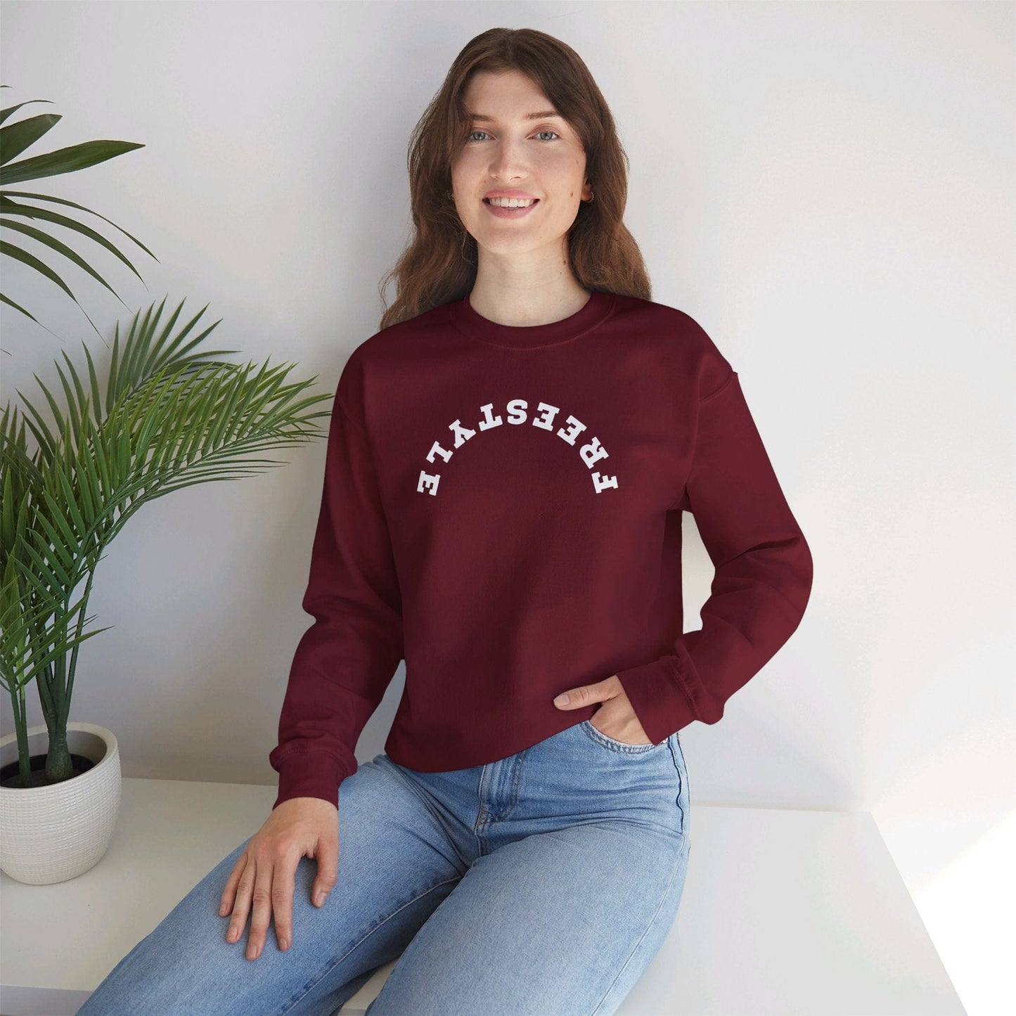 Freestyle Swimming Crewneck Sweatshirt - Hooray