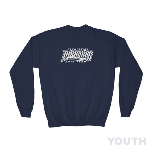 Youth Piranhas Distressed Crewneck