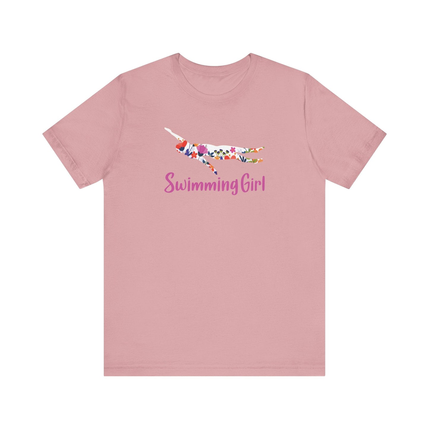 Floral Swimming Girl T-Shirt - Hooray