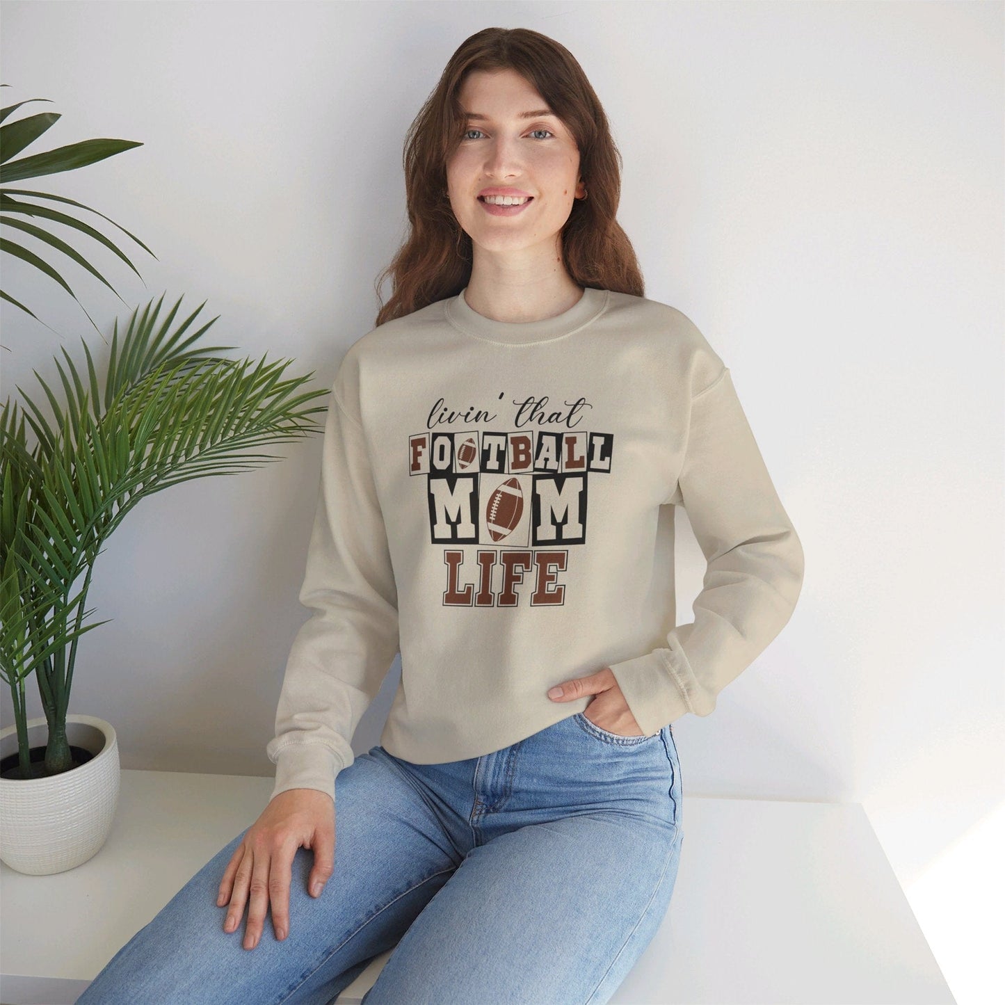 Comfy Football Mom Life Sweatshirt - Hooray