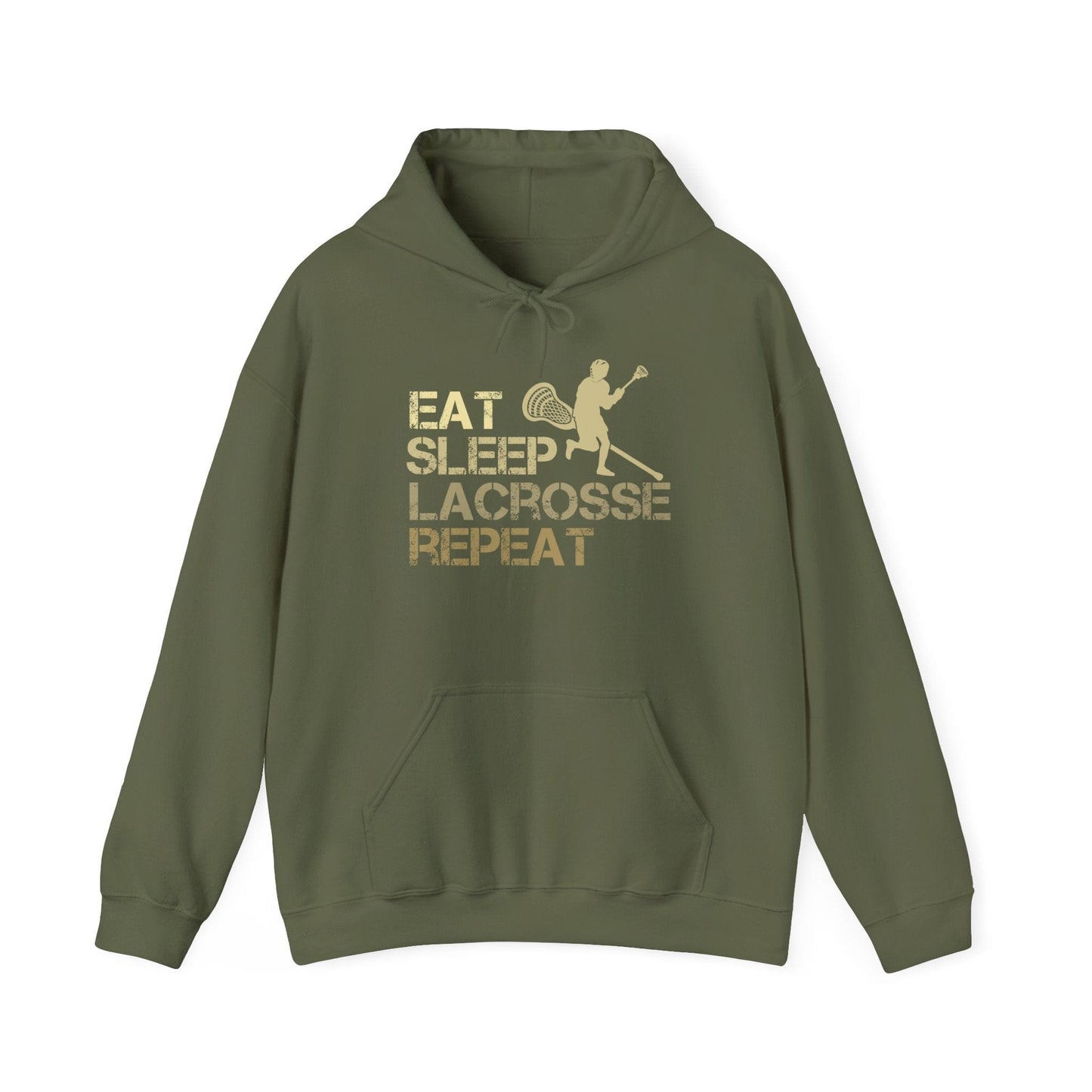 Eat, Sleep, Lacrosse, Repeat Lacrosse Hoodie - Hooray