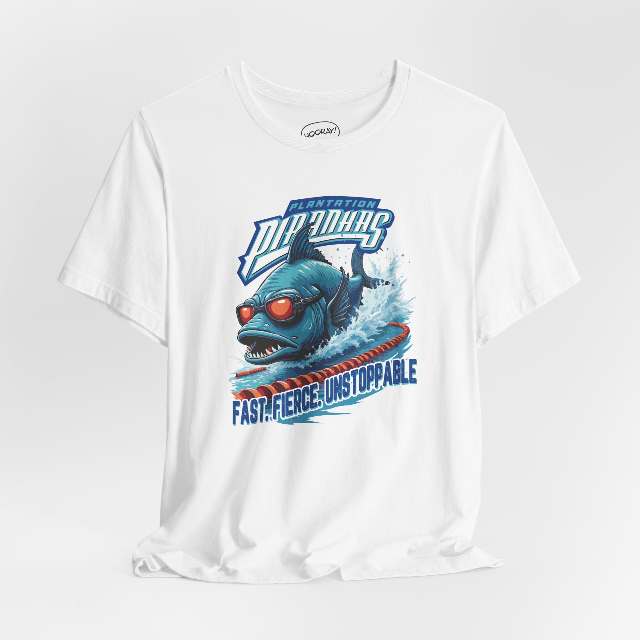 Fast. Fierce. Unstoppable. Plantation Piranhas Tee