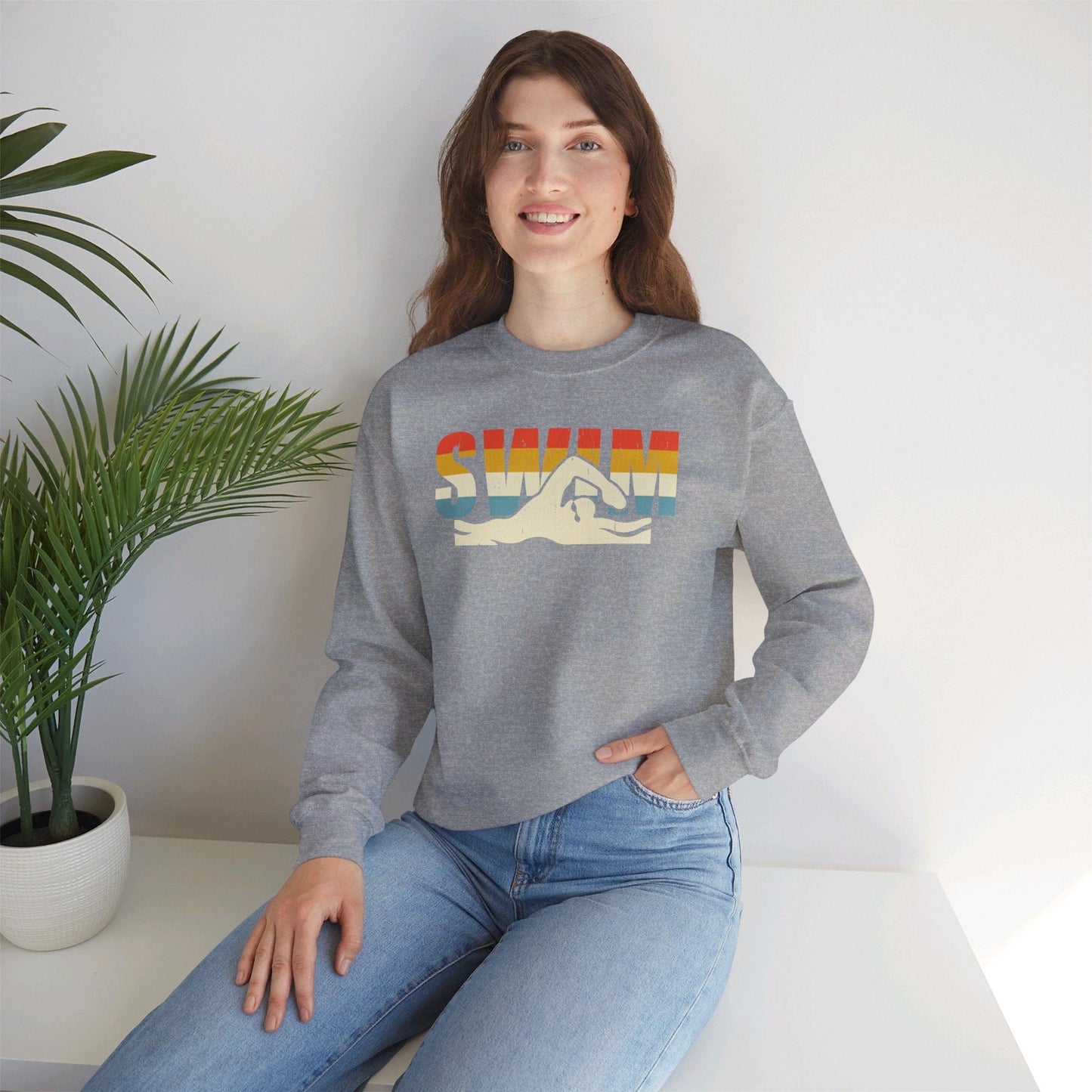 Retro Swim Sweatshirt - Hooray