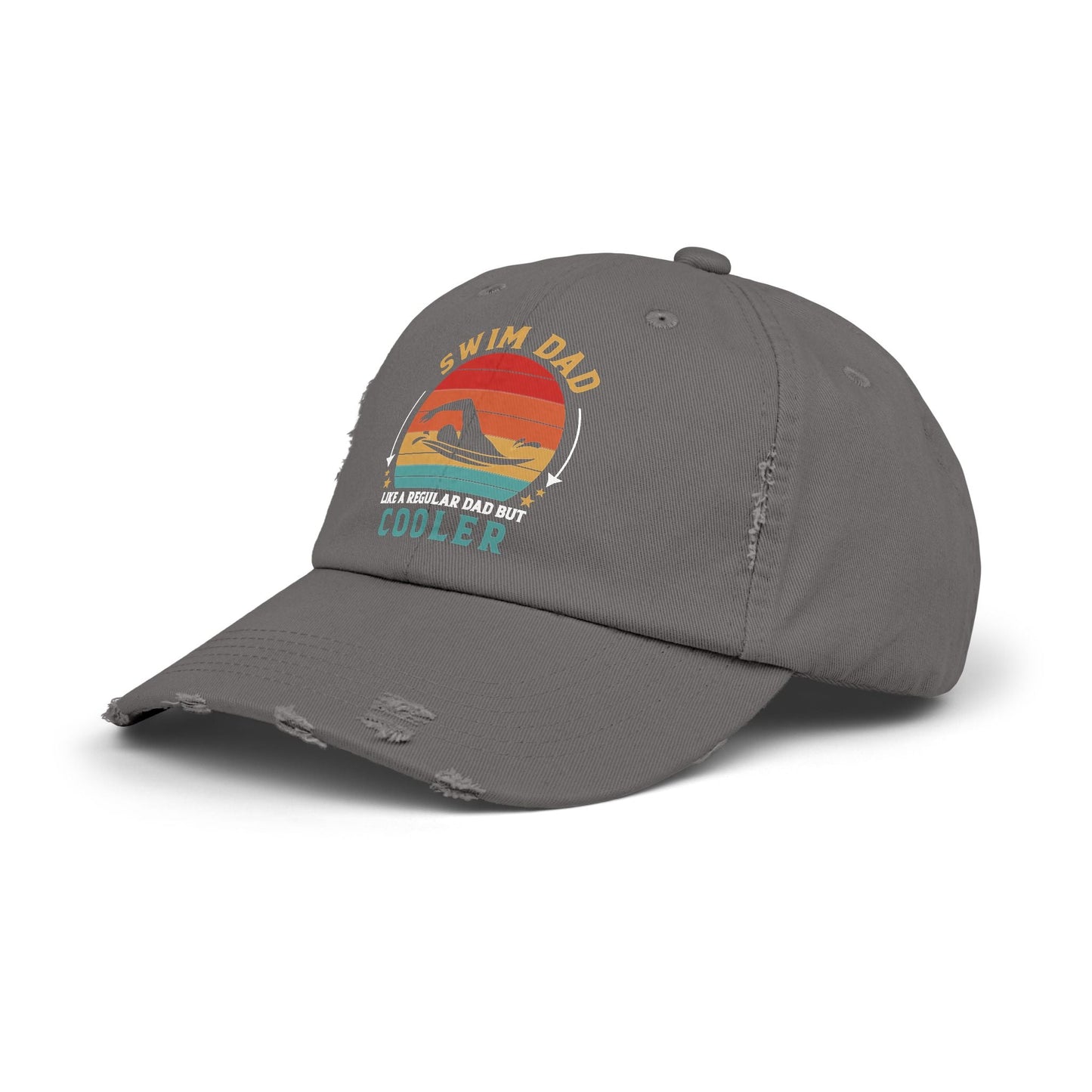 Distressed Swimming Dad Cap - Hooray