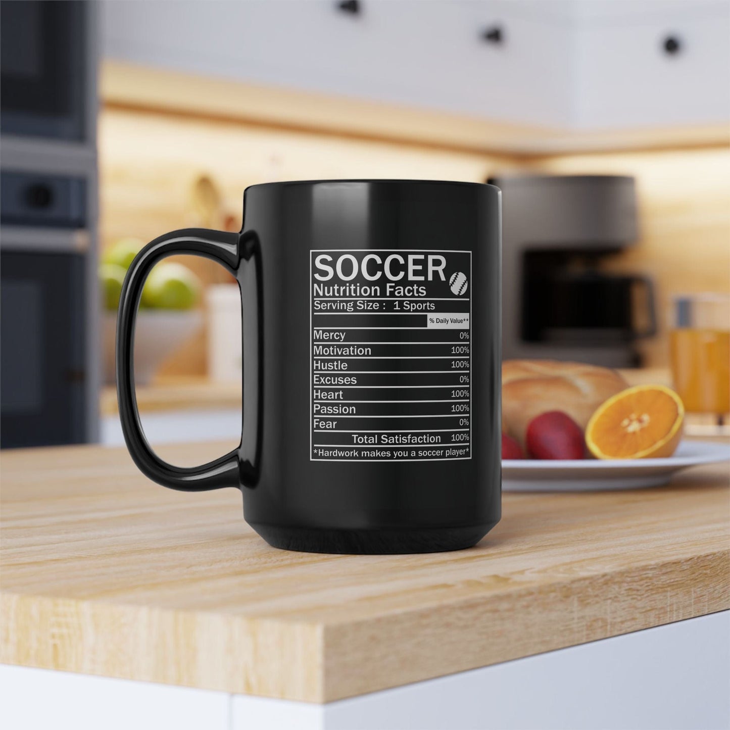 Soccer Nutrition Facts Mug - Hooray