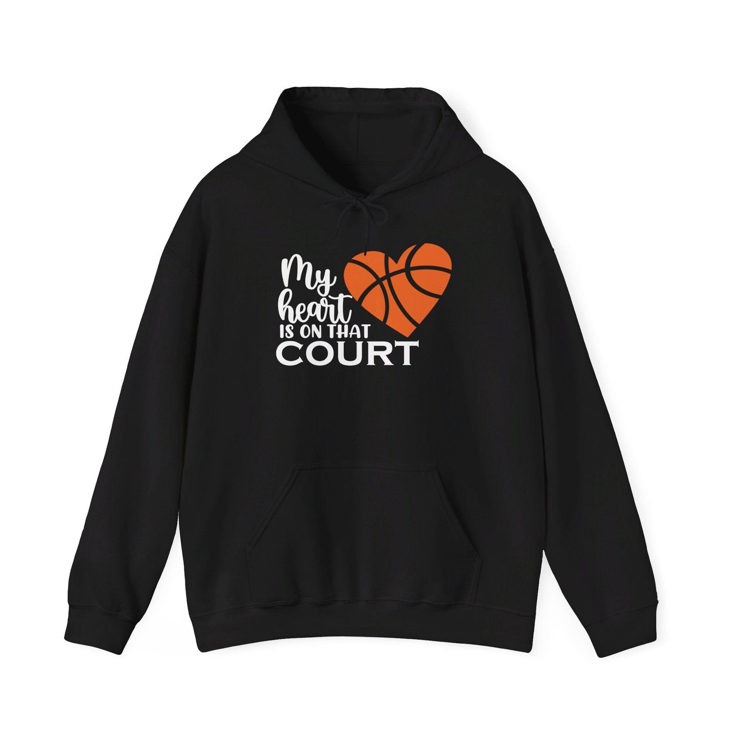 Heart on the Court - Girls Basketball Fan Hoodie - Hooray