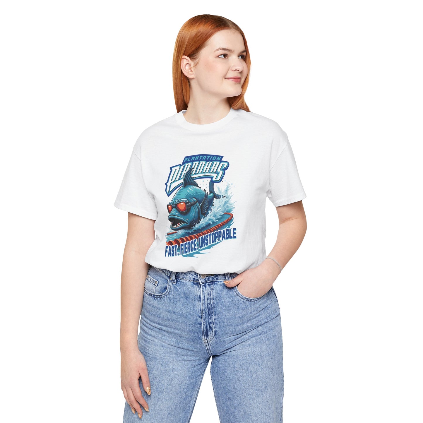 Fast. Fierce. Unstoppable. Plantation Piranhas Tee