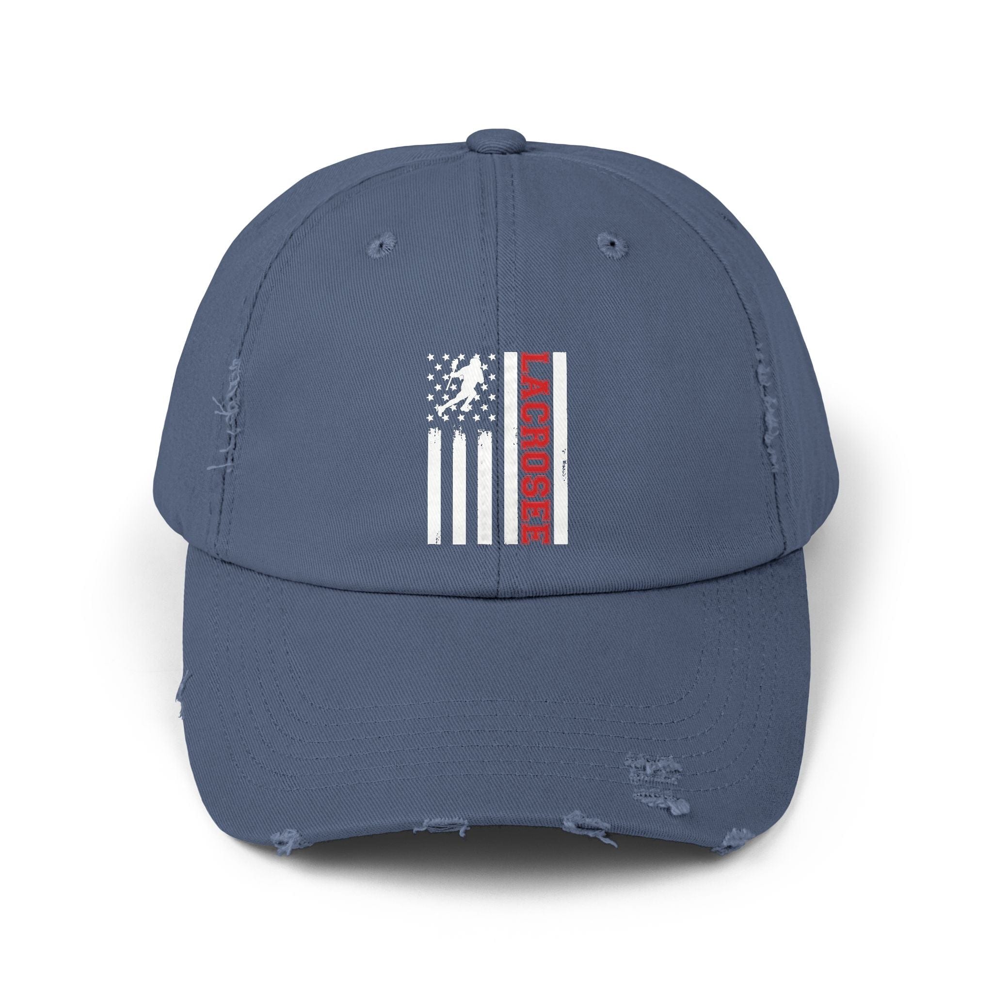 USA Distressed Lacrosse Fan Hat - Hooray