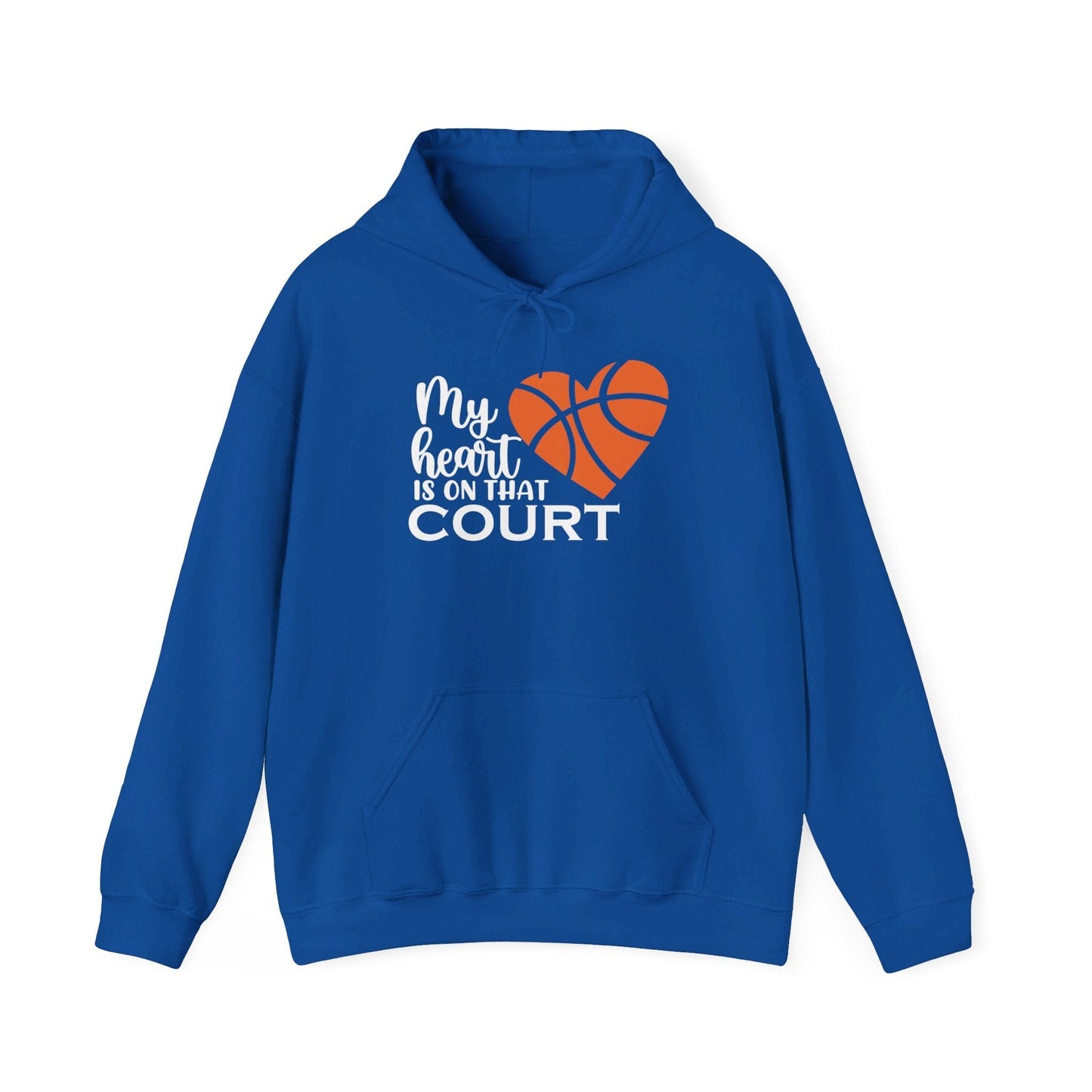 Heart on the Court - Girls Basketball Fan Hoodie - Hooray