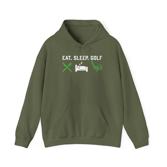 Eat. Sleep. Golf Fan Hoodie - Hooray