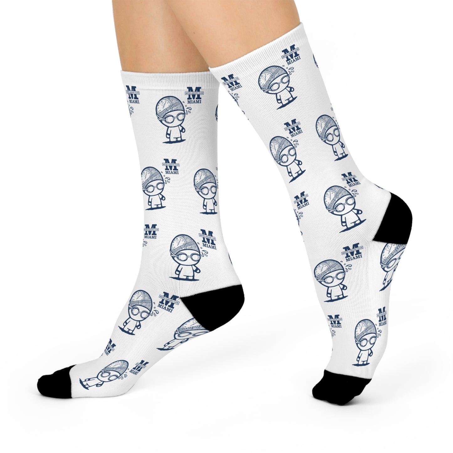 MAC Swimmer Mascot Crew Socks - GetHooray.com