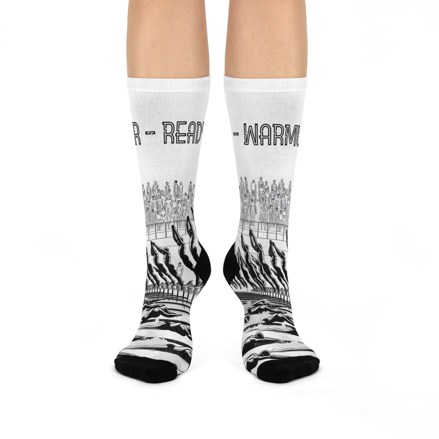 Cushioned Warmup Swimming Fans Socks - Hooray