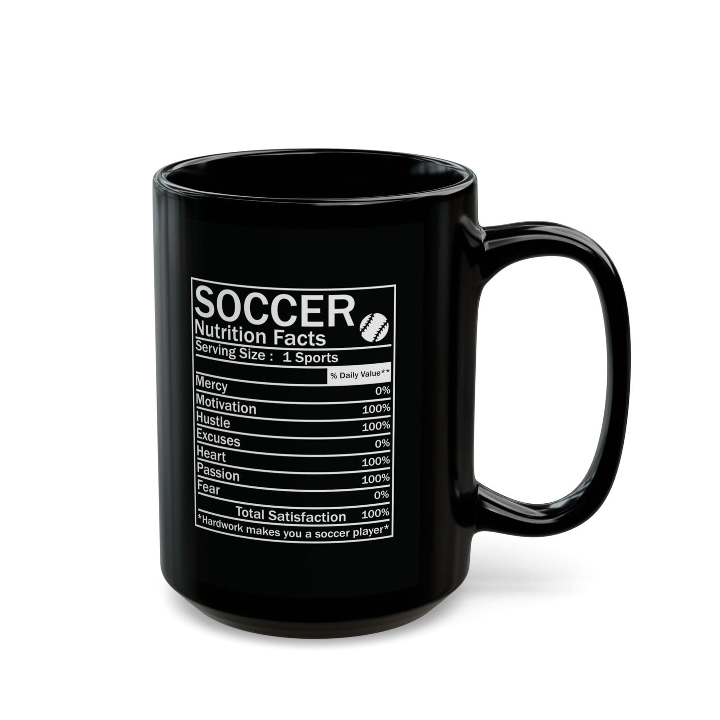 Soccer Nutrition Facts Mug - Hooray