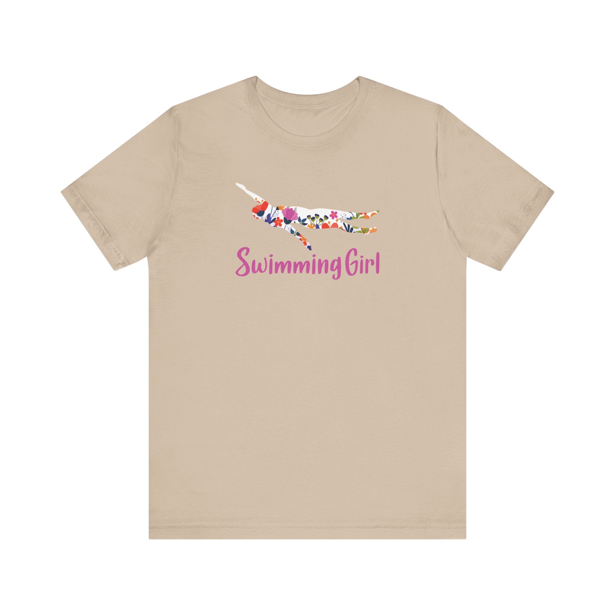 Floral Swimming Girl T-Shirt