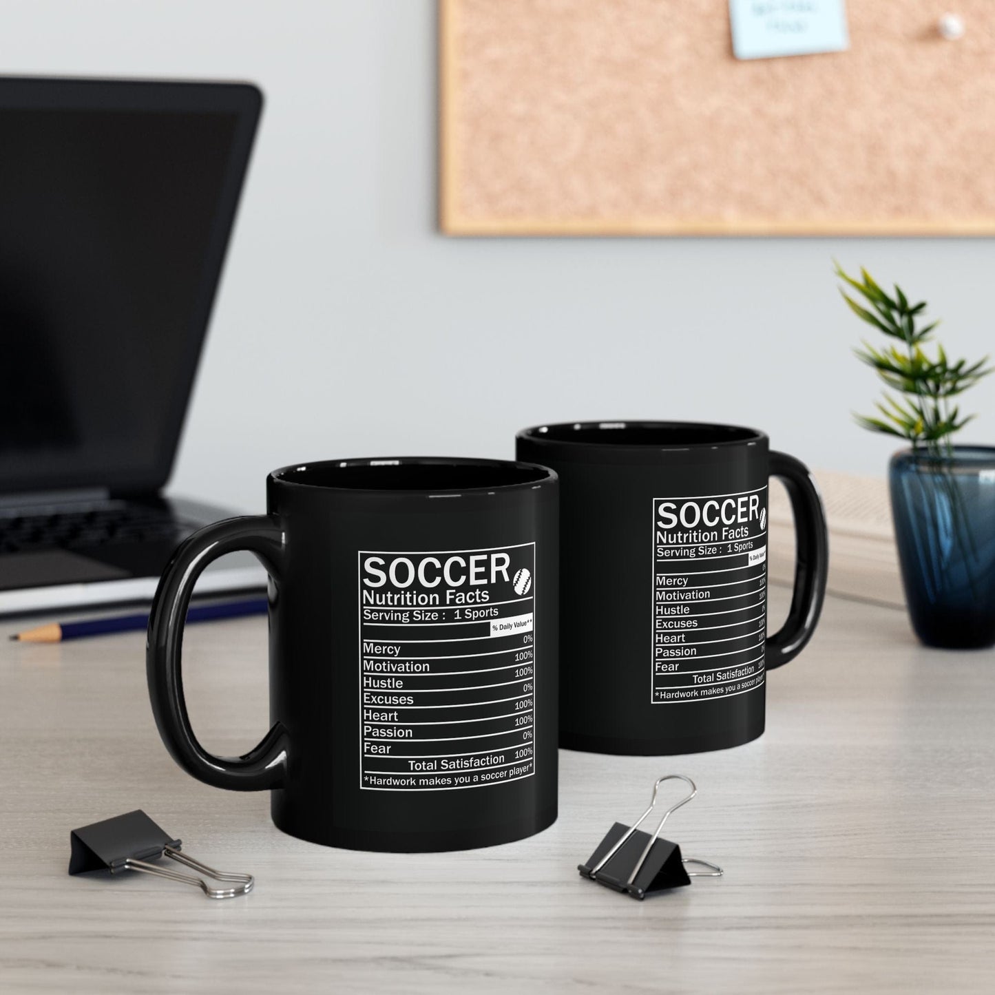 Soccer Nutrition Facts Mug - Hooray