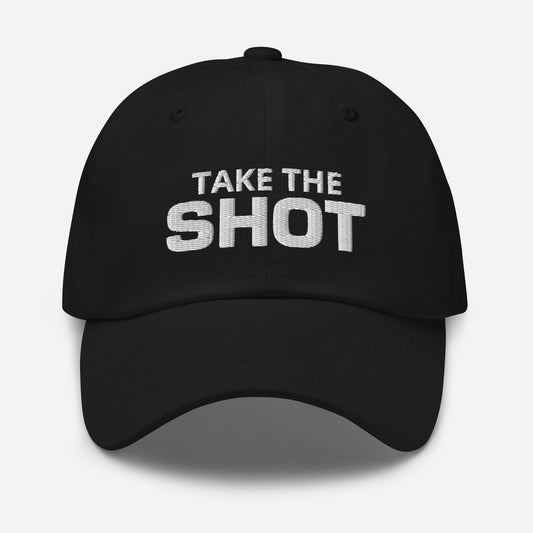 Take the Shot Unisex Basketball Cap - White Letters - Hooray