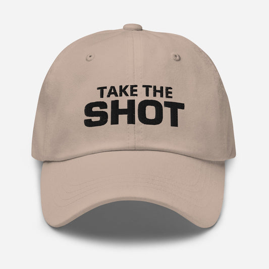 Take the Shot Unisex Basketball Cap - Black Letters - Hooray