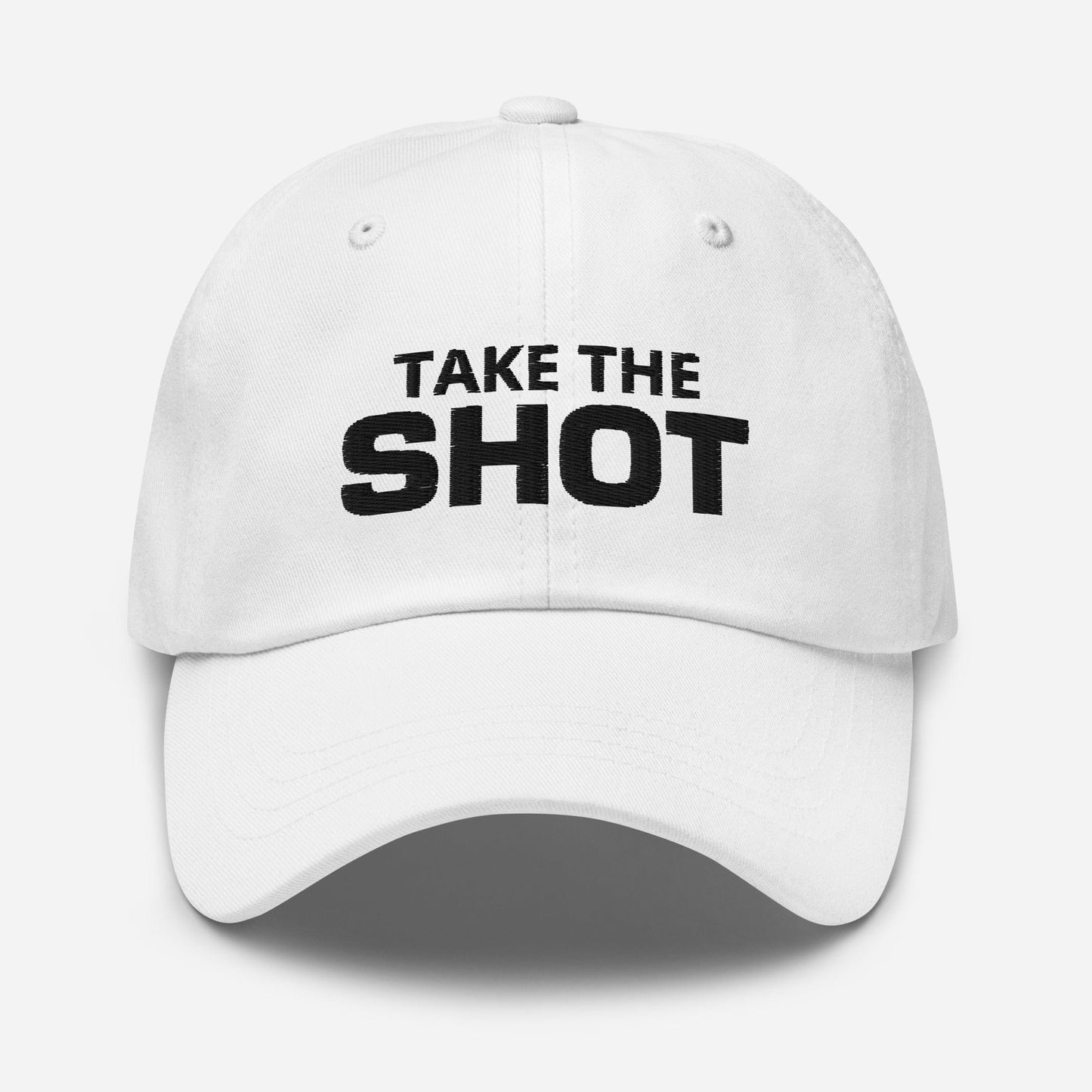 Take the Shot Unisex Basketball Cap - Black Letters - Hooray