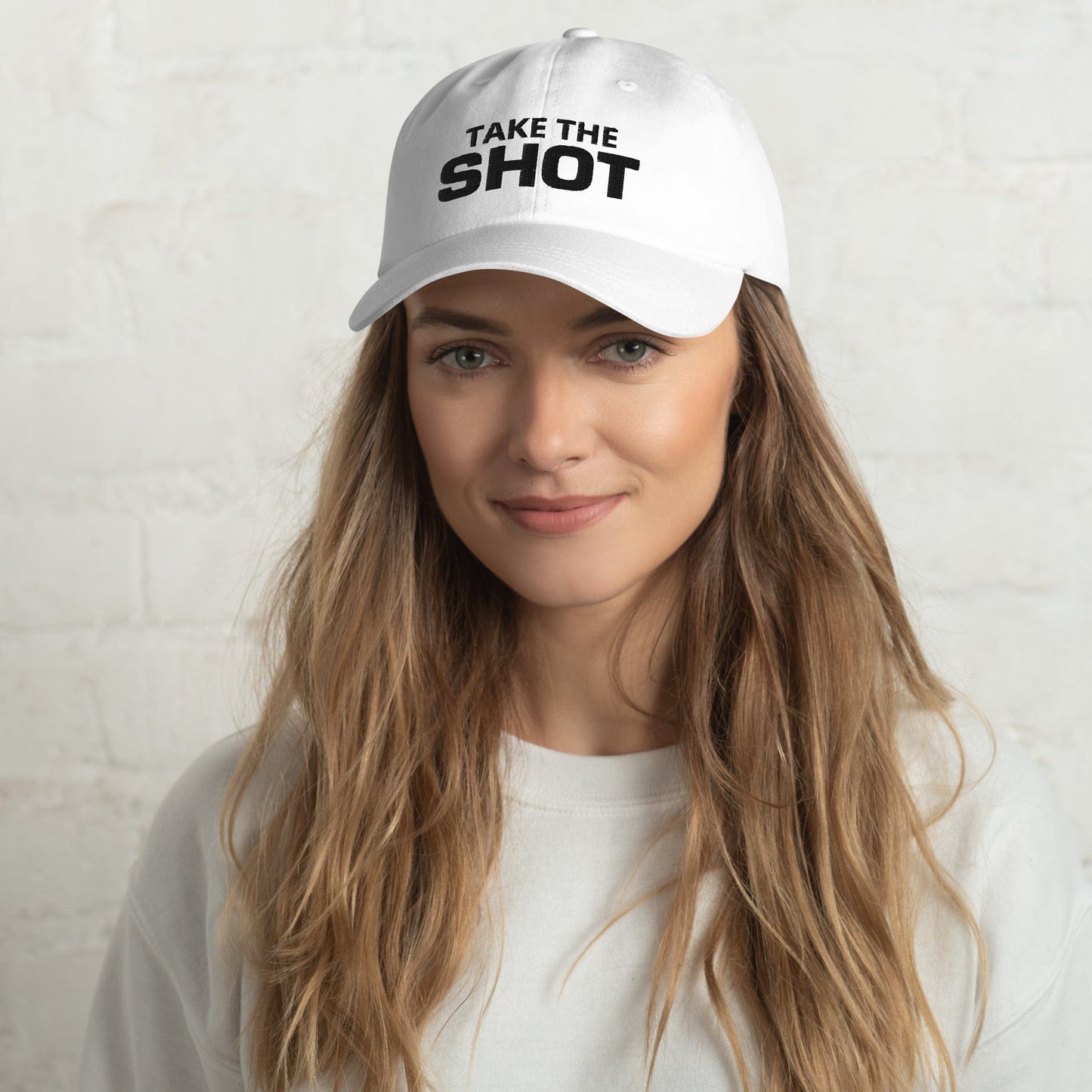 Take the Shot Unisex Basketball Cap - Black Letters - Hooray